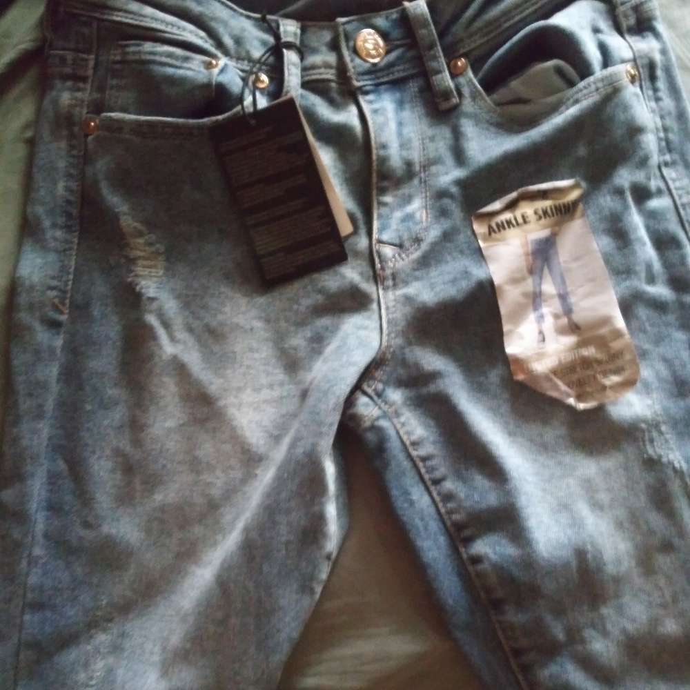 Seven skinny jeans with flowers